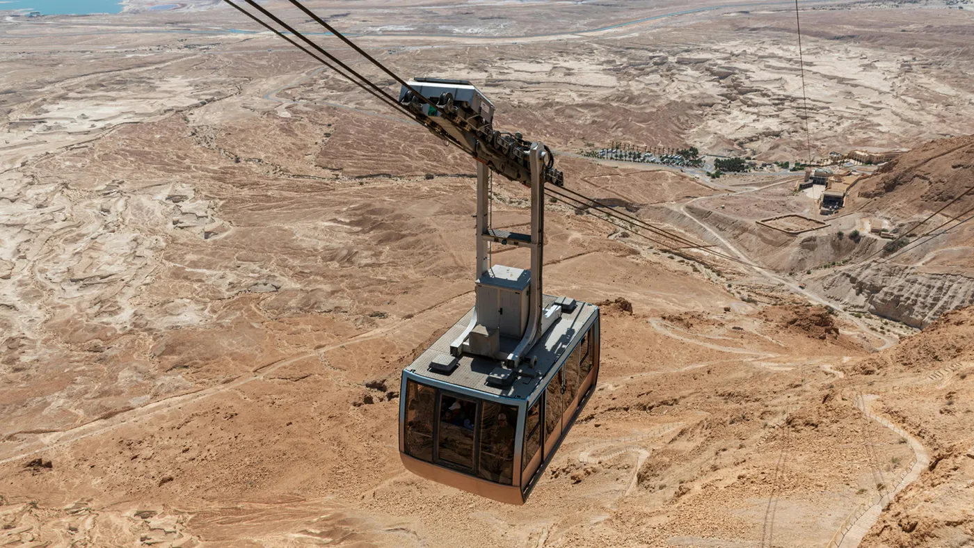 Cable car to Masada