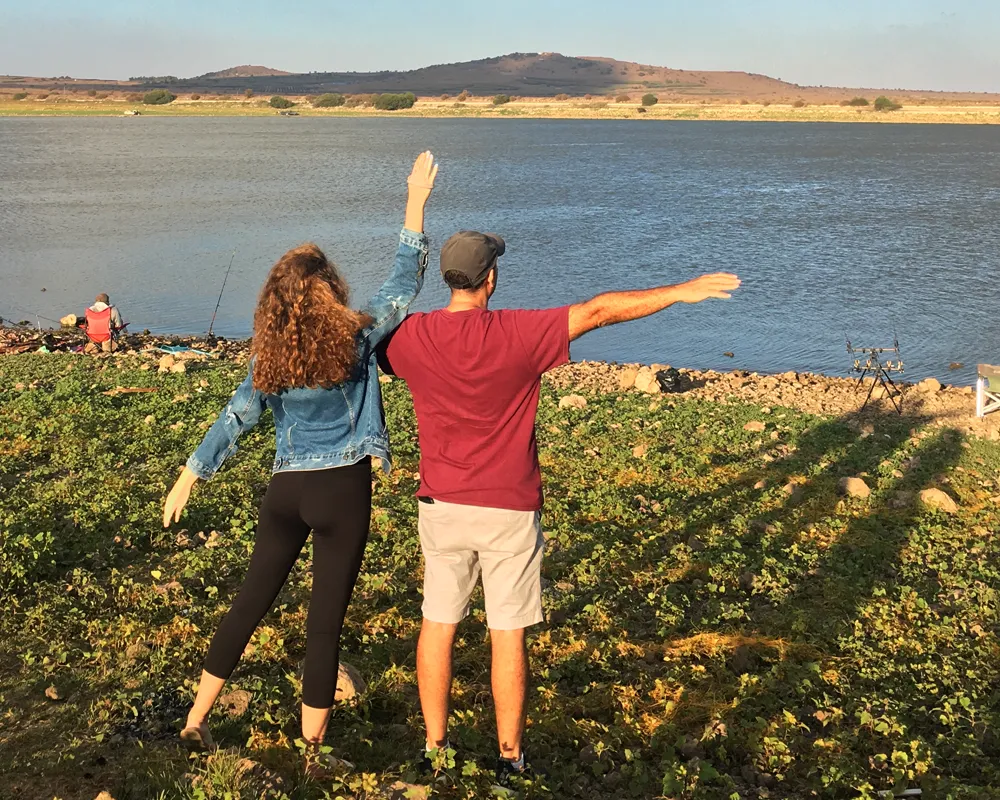 Family tour in the Golan Heights
