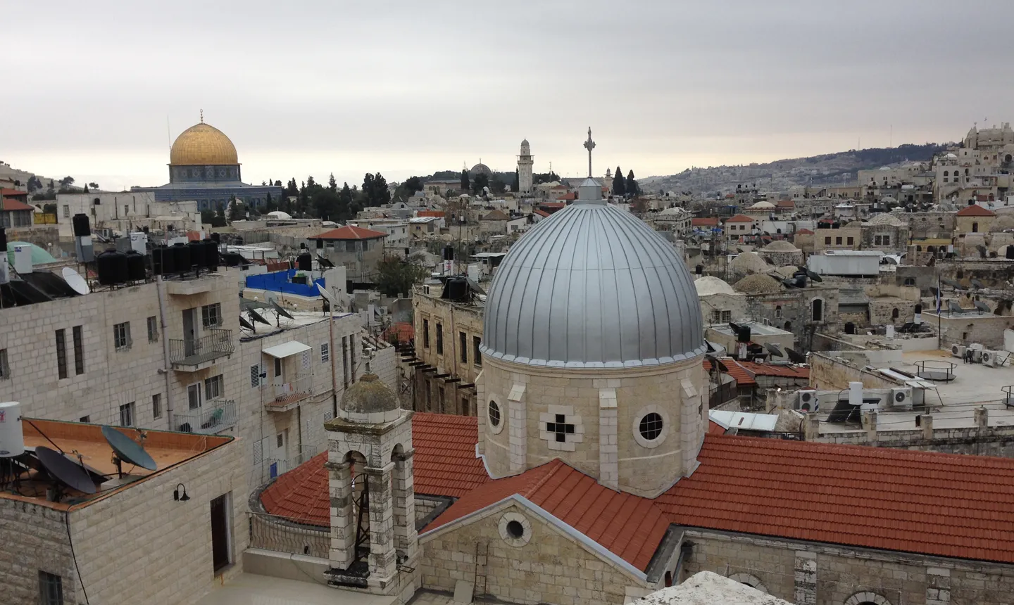 A view over the old city of Jerusalem
